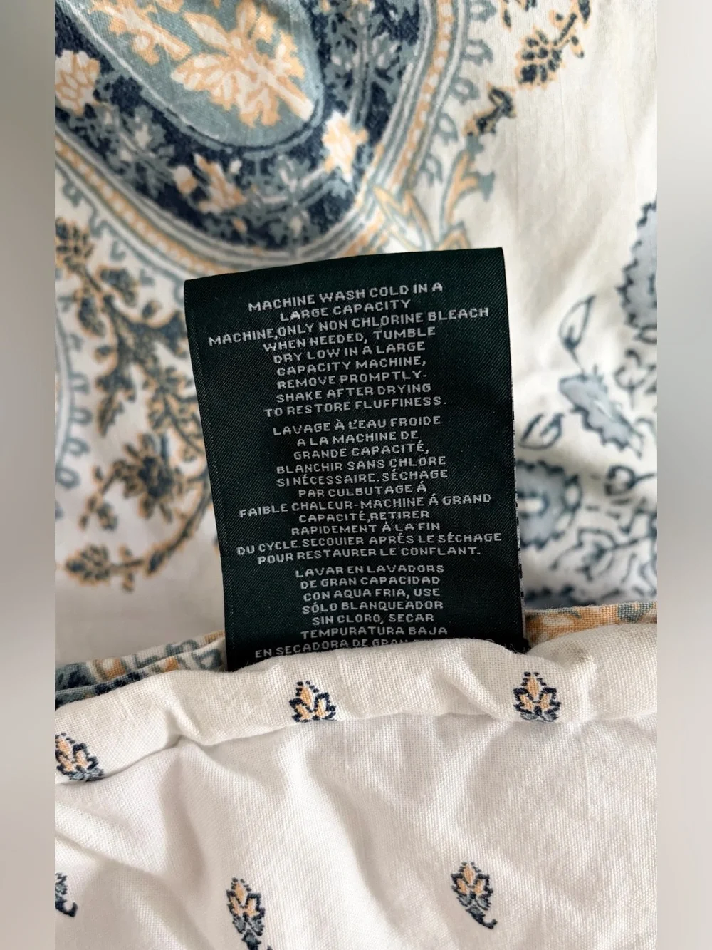 Ralph Lauren Home Blue Medallion Queen Comforter and Pillow Shams Set
